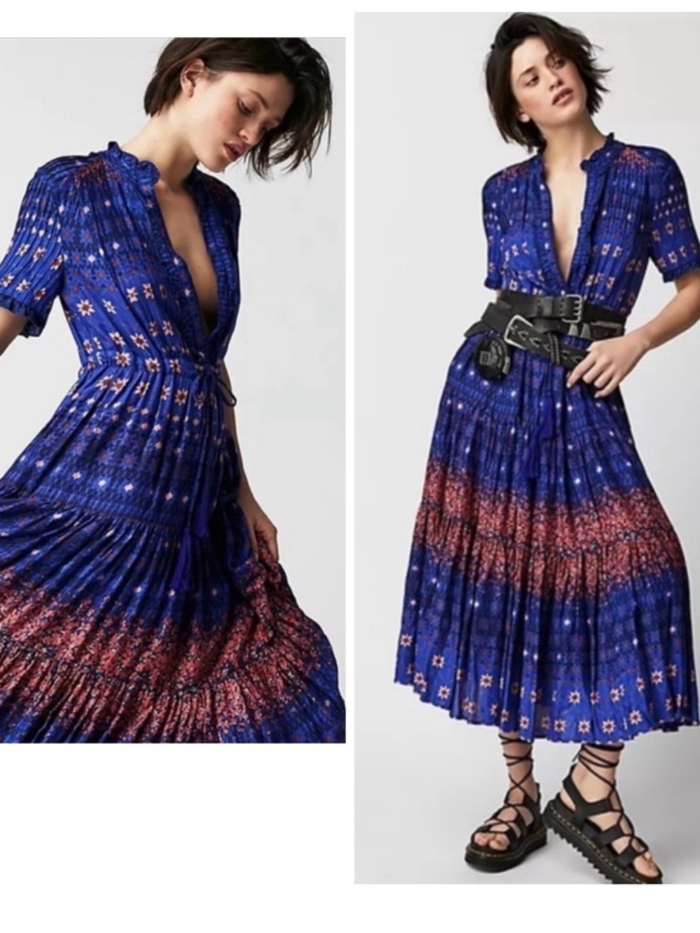 New! Free People Rare Feeling Maxi Floral Dress